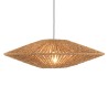SIXTINE 'Cymbal' Pendant Light - 100x100cm Coconut Fiber/Recycled Teak