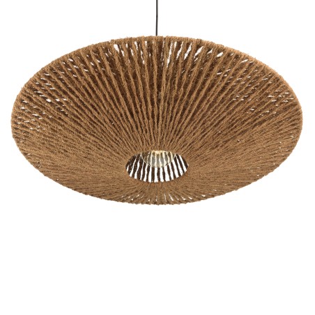 SIXTINE 'Cymbal' Pendant Light - 100x100cm Coconut Fiber/Recycled Teak