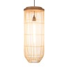 Suspension SIXTINE en rotin naturel 25x25cm