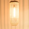 Suspension SIXTINE en rotin naturel 25x25cm