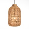 SIXTINE Pendant Light 30x30cm - Natural Abaca & Recycled Teak