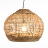 SIXTINE 'Ball' Pendant Light 60x60cm - Natural Abaca & Teak