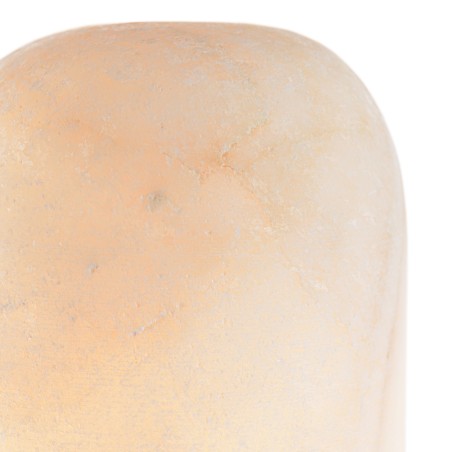 SIXTINE Table Lamp - Natural Onyx Stone and Teak - 10x10cm