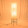 Lampadaire SIXTINE en rotin naturel 39x39cm