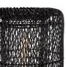 Lampadaire SIXTINE en rotin noir 39x39cm