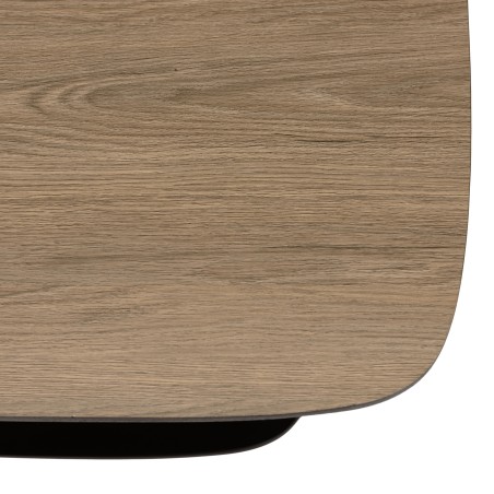 JULIA Coffee Table with 2 Shelves - MM Mocha/Black