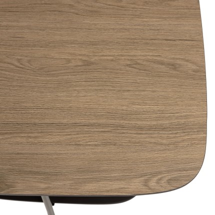 Table basse JULIA bi-matière mocha/noir