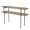 JULIA Double Tray Console Table 120x33cm Mocha Color