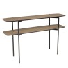 JULIA Double Tray Console Table 120x33cm Mocha Color