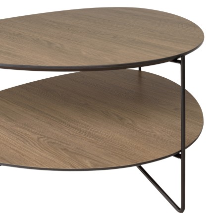 Table basse JULIA forme ovoïde mocha