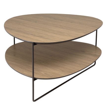 Table basse JULIA forme ovoïde mocha