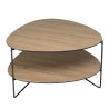 Table basse JULIA forme ovoïde mocha