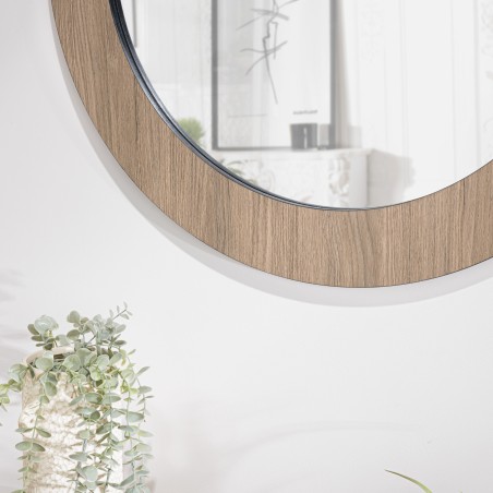 Miroir rond JULIA 80x80cm couleur mocha
