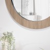 JULIA Round Mirror 80x80cm - Mocha Color
