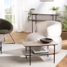 JULIA Rectangular Coffee Table - Mocha Color