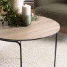 Table basse ronde JULIA 60x60cm mocha