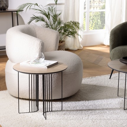 Table d'appoint JULIA - Design élégant - 50x50cm