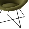 Fauteuil AGATHE - Velours vert olive