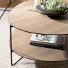 Table basse JULIA forme ovoïde mocha