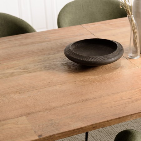 Table à manger extensible MAXENCE en teck recyclé