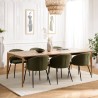 MAXENCE - Extendable Dining Table 240/292x100cm Recycled Teak