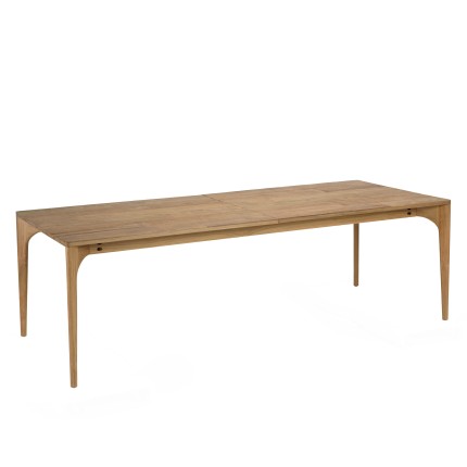 Table à manger extensible MAXENCE en teck recyclé