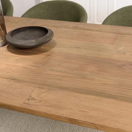 Table à manger MAXENCE en teck recyclé 220x100cm