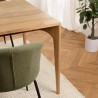 MAXENCE - Rectangular Dining Table 220x100cm Recycled Teak
