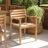 KALLY - Set of 2 Teak Garden Armchairs