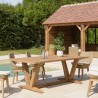 Table à manger jardin KALLY 220x100cm teck recyclé