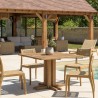 Table à manger jardin carrée KALLY 110x110cm