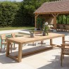 KALLY Set no. 5 Recycled Teak Garden Furniture Set for 8-10 People