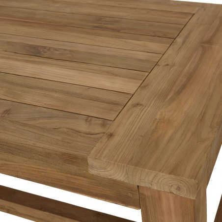 KALLY Set no. 8 Recycled Teak & Rattan Garden Furniture Set for 8/10 People