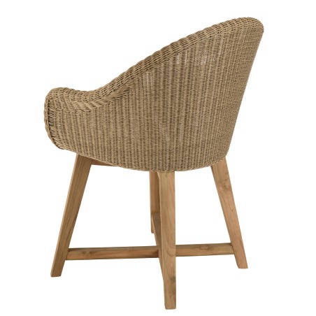 KALLY Set no. 8 Recycled Teak & Rattan Garden Furniture Set for 8/10 People