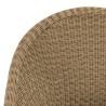 KALLY Set Recycled Teak and Synthetic Rattan Garden Furniture Set