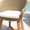 Lot n°17 Salon de jardin teck recyclé et rotin synthétique
