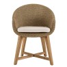 KALLY Set no. 17 Recycled Teak & Rattan Garden Furniture Set for 6 People