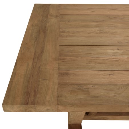 Ensemble table teck et chaises rotin - KALLY Lot n°19