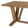 KALLY - Set no. 19 Recycled Teak and Rattan Garden Furniture Set for 6 People