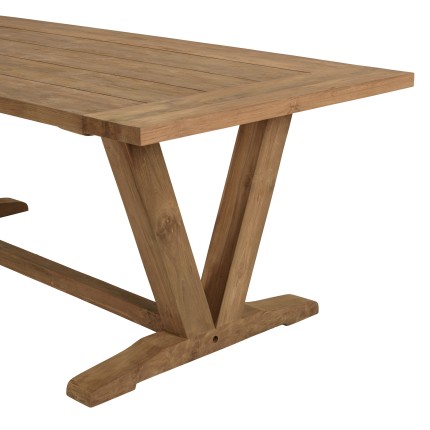 Lot n°20 Salon de jardin KALLY en teck recyclé et rotin synthétique