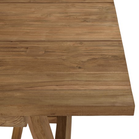 KALLY Set no. 23 Recycled Teak and Synthetic Rattan Garden Furniture Set for 6 People