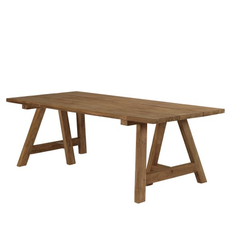 KALLY Set no. 23 Recycled Teak and Synthetic Rattan Garden Furniture Set for 6 People