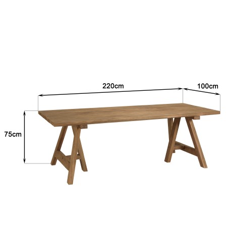 KALLY Set no. 23 Recycled Teak and Synthetic Rattan Garden Furniture Set for 6 People
