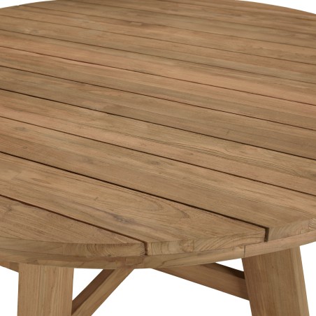 Ensemble de jardin KALLY - Lot n°28 en teck recyclé et rotin synthétique