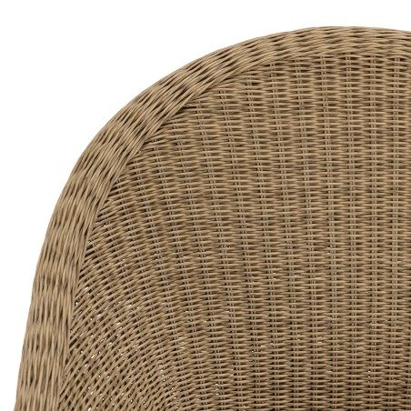 Ensemble de jardin KALLY - Lot n°28 en teck recyclé et rotin synthétique