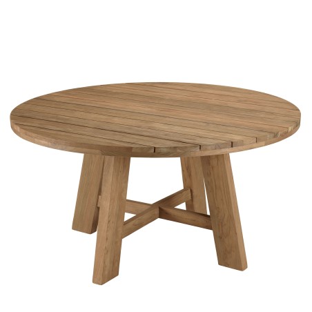 Ensemble de jardin KALLY - Lot n°28 en teck recyclé et rotin synthétique