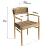 VALERIA Set no. 7 Recycled Teak Garden Furniture Set | 8-10 People