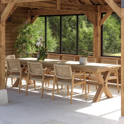 VALERIA - Set no. 10 Recycled Teak Garden Furniture Set | 8/10 People