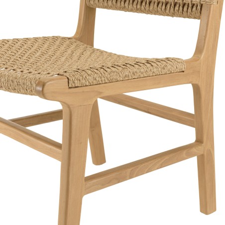 Lot n°12 VALERIA Salon de jardin teck recyclé rotin synthétique