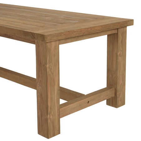 Lot n°12 VALERIA Salon de jardin teck recyclé rotin synthétique